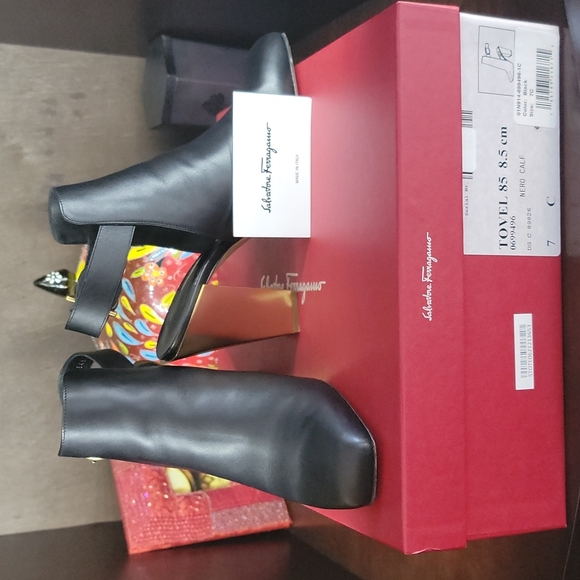 Salvatore Ferragamo Shoes - Salvatore Ferragamo Calf Booties